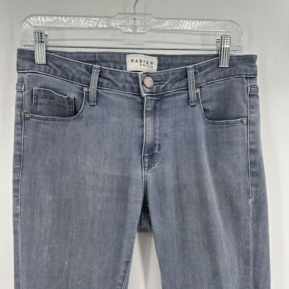 PARKER SMITH Women's Semi Distressed Skinny Jeans Raw Step Hem Size 4 / 27 - Picture 3 of 10